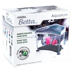 Zestaw akwarium Marina Betta 6,7L, 16 x 15.5 x 16 cm, czarny