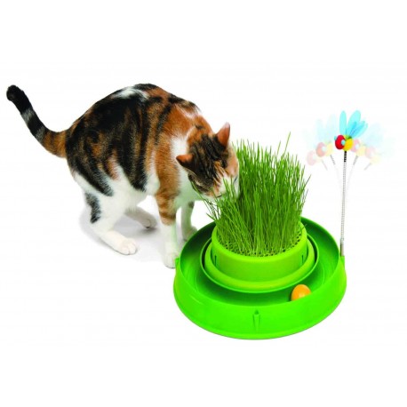 Tor Catit Play 'n Scratch z trawą, 4 x 36 x 39,5 cm, zielony