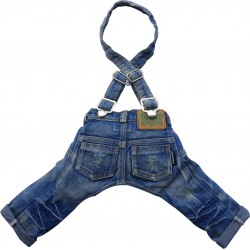 Spodnie z szelkami, jeansowe, SD-XXS 13-15cm/26-28cm