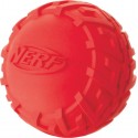 Gumowa piszcząca piłka z bieżnikiem NERF, M, zielona/czerwona