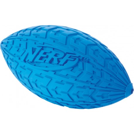 Piszcząca piłka rugby z bieżnikiem NERF, M, czerwona/niebieska