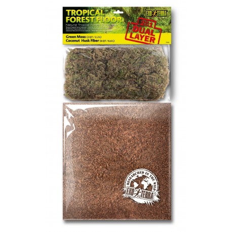 Podłoże dwuwarstwowe do terrarium Tropical Forest Floor 6,6L + 2,2L