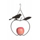 Karmnik dla ptaków do zawieszania owoców lub kul tłuszczowych, metalowy, 23x22,5cm