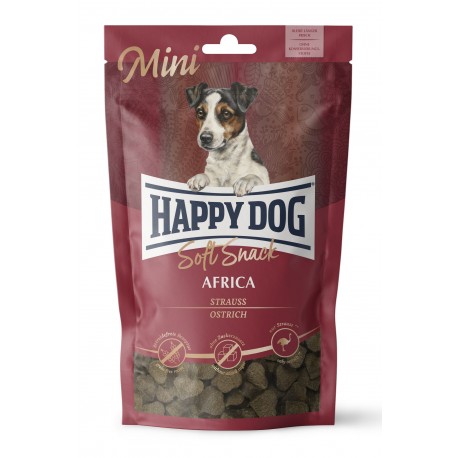 Soft Snack Mini Afryka, przysmak dla psów dorosłych do 10 kg, struś, 100g, saszetka