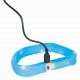 Obrecz z lampą błyskową USB, M–L: 50 cm/30 mm, niebieska