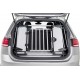 Barierka do bagażnika samochodowego, zapobiega wyskakiwaniu z bagażnika, srebrna/czarna, 94–114 × 69 cm, regulowana