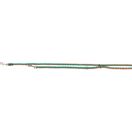 Cavo smycz regulowana, dla psa, kol. papaja / morski błękit, S–M: 2.00 m/o 12 mm