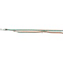 Cavo smycz regulowana, dla psa, kol. papaja / morski błękit, L–XL: 2.00 m/o 18 mm