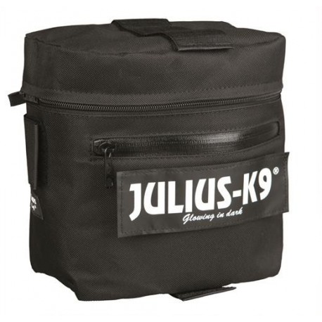 Podwójna torba siodłowa 2 Julius-K9 28x41x9cm, czarna