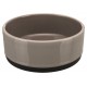 Miska ceramiczna z gumową podstawą, 0.75 l/o 16 cm, szara
