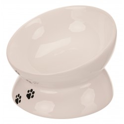 Miska ceramiczna, cat, 0.15 l/o 13 cm, biała