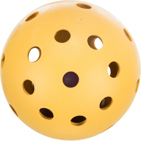 Holey ball, piłka z dzwonkiem i otworami, dla psów niedowidzących i niewidomych, guma naturalna, 7 cm