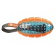 Piłka rugby na sznurku, możliwość wyciszenia dźwięku, 12 cm/27 cm, orange/blue