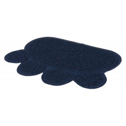 Mata pod kuwetęw kształcie łapy, PVC, 60 × 45 cm, ciemnoniebieska
