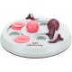 Cat Activity Flip Board, gra strategiczna, jagodowy / różowy / jasnoszary, o 23 cm