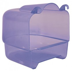 Pojemnik do kąpieli, 15×16×17 cm, niebieski/ przezroczysty