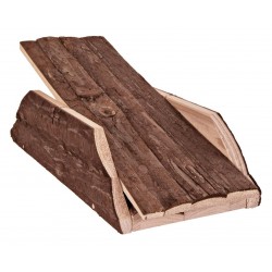 Huśtawka dla gryzoni, naturalne drewno, 32 × 7 × 14 cm