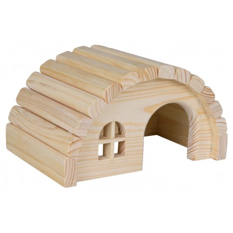 Domek dla chomika, drewniany, 19×11×13 cm