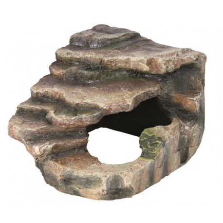 Skałka narożna z jaskinia i platformą, 16×12×15 cm
