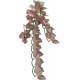 Folium perillae, sztuczna roślina wisząca, do terrariów, plastik, 20x30cm, z przyssawką