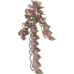 Folium perillae, sztuczna roślina wisząca, do terrariów, plastik, 20x30cm, z przyssawką