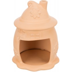 Domek ceramiczny do klatki, dla myszy/chomików, terakota, 11x14cm