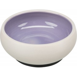 Miska, dla kota, ceramiczna, 0.6 l/o 14 cm, z gumową podstawą, różne kolory