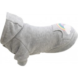 Rainbow Falls, bluza z kapturem, dla psa, jasnoszara, XXS: 21 cm