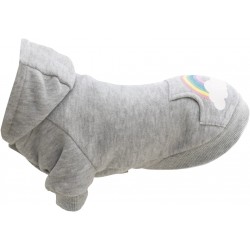 Rainbow Falls, bluza z kapturem, dla psa, jasnoszara, XS: 27 cm