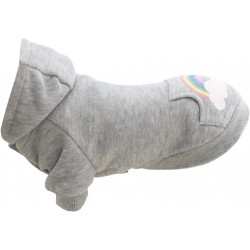 Rainbow Falls, bluza z kapturem, dla psa, jasnoszara, XS: 30 cm