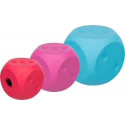 Snack cube, kostka na smakołyki, dla psa, guma naturalna, 5x5x5 cm, różne kolory
