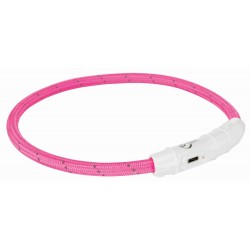 Pierścień z lampą błyskową USB, M–L: 45 cm/o 7 mm, różowy