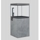 Siena 160, zestaw akwarium z szafką, z wyposażeniem, 166L, 55 x 55 x 128 cm, beton (4403+4823)