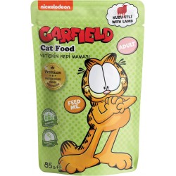 Garfield, saszetka dla dorosłych kotów z jagnięciną, 85g