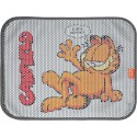 Garfield, dwuwarstwowa mata pod kuwetę, szara, prostokątna, 58,5x44cm