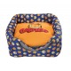 Garfield, Legowisko dla kota domek, pomarańczowo-niebieskie, 37x37x37cm