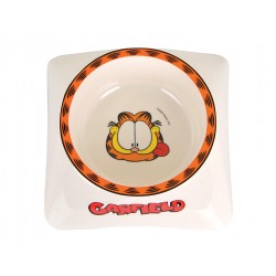 Garfield, miska z melaminy dla kota, biała/szara