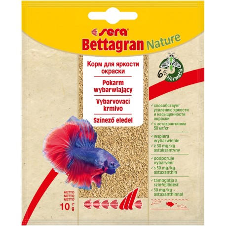 Bettagran Nature - saszetka 10g, granulat - pokarm wybarwiający