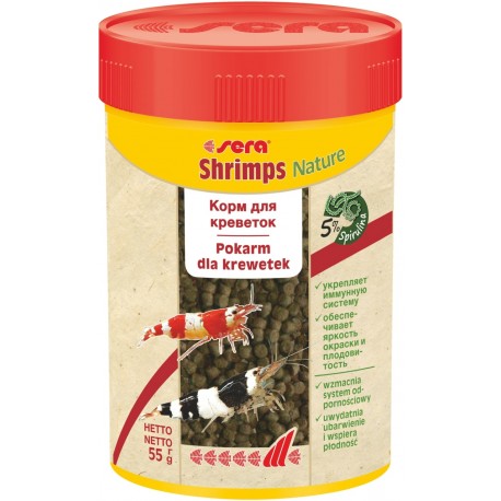 Shrimps Nature 100 ml, granulat - pokarm dla krewetek i raków