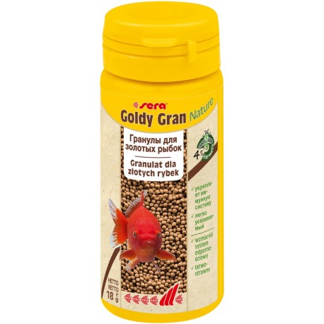 Goldy Gran Nature 50 ml, granulat - pokarm dla złotych rybek