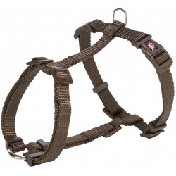 H-harness, szelki, dla psa, orzech laskowy, taśma parciana, L–XL: 75–120 cm/25 mm