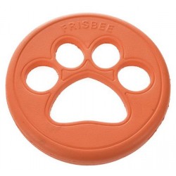 Zabawka dla psa, dysk z łapką, pływający, EVA , pomarańczowy, 23,5x2,6cm