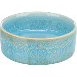 Miska ceramiczna, dla psa, niebieska, 0.4 l/ 13 cm