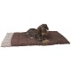 BE NORDIC Fhr, legowisko, dla psa/kota, czarne/piaskowe, 80 × 60 cm