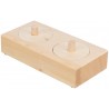 Snack box, zabawka edukacyjna, dla szczurów/królików, drewno, 14 x 3 x 7 cm