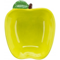 Miska, dla gryzoni, w kształcie jabłka, ceramiczna, 180 ml/12 × 11 cm