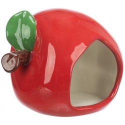 Domek, dla chomików/myszy, w kształcie jabłka, 13 x 10 x 10 cm