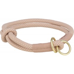 Soft Rope, obroża zaciskowa, dla psa, różowa/jasnoróżowa, nylon, M: 45 cm/o 10 mm,
