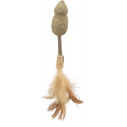 Matatabi Lolly, zabawka, dla kota, w kształcie myszy, 20 cm, z piórkami i kocimiętką