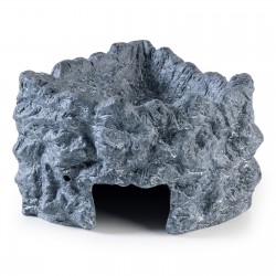 Wet Rock, kryjówka z miską, do terrarium, ceramiczna, L, 21x15,5x11,5cm, 150ml, narożnikowa